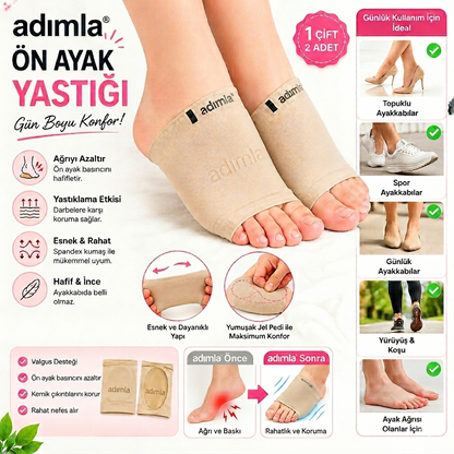adımla® Ortopedik Ayak Yastığı - Düz Taban, Çukur Taban &amp; Valgus İçin Ağrı Giderici ile tanışın!